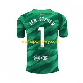 Koszulka FC Barcelona Ter Stegen 1 Bramkarska Domowe Koszulki Piłkarskie 2023-2024 Krótki Rękaw